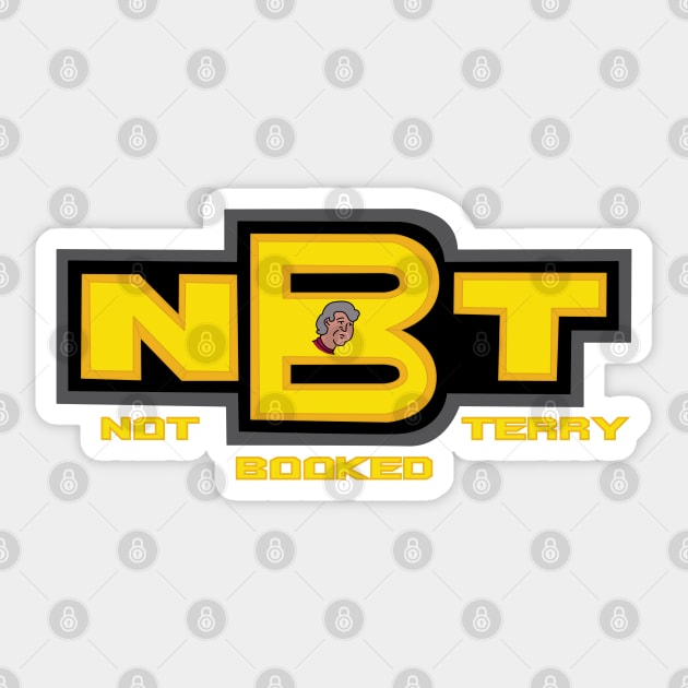 Not Booked Terry Small Sticker by Slightly Sketchy